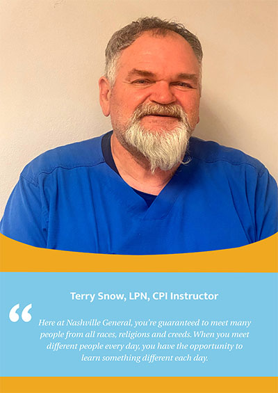 Terry Snow, LPN, CPI Instructor